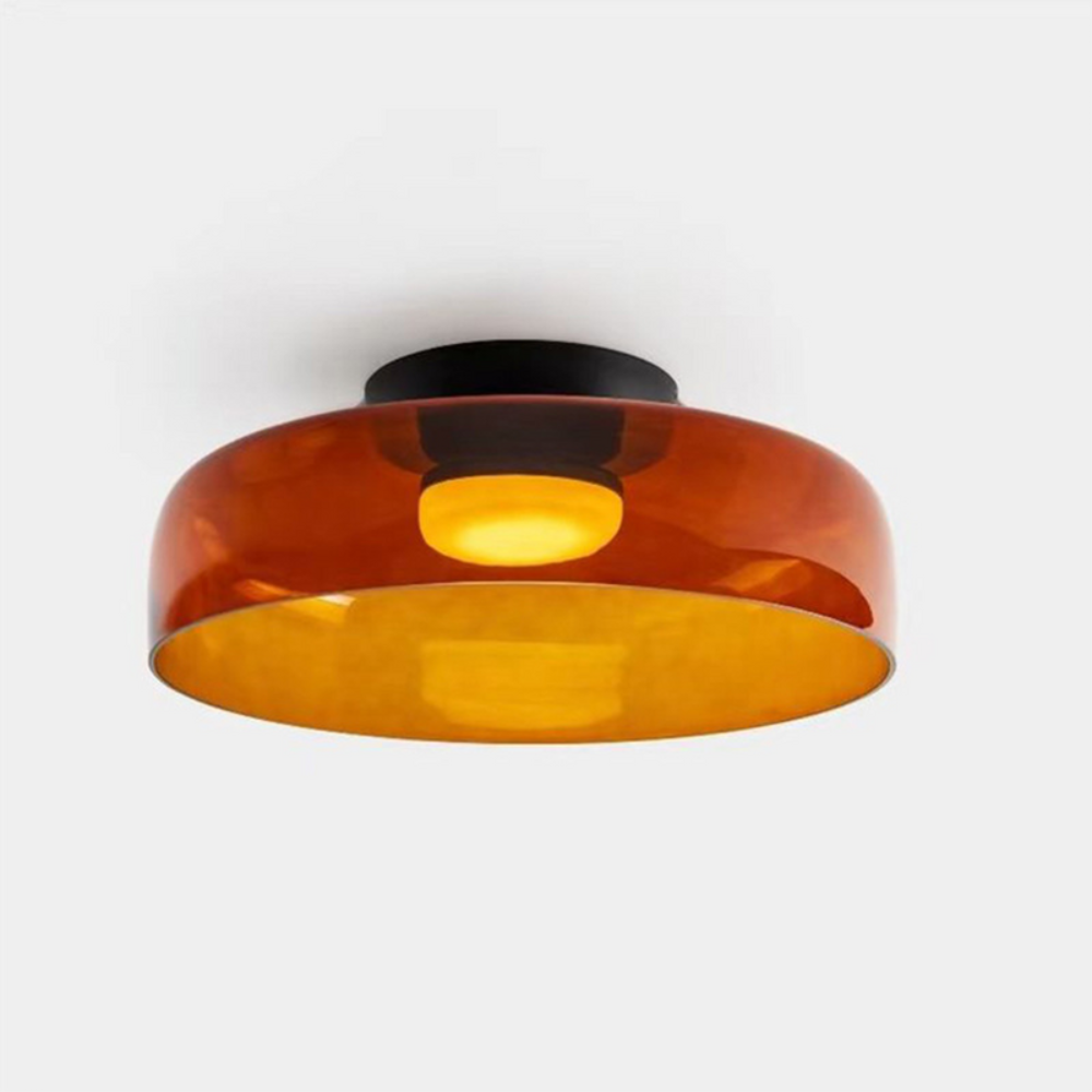 Scandinavian Ceiling Pendant | Modern Frosted Dome Light Fixture