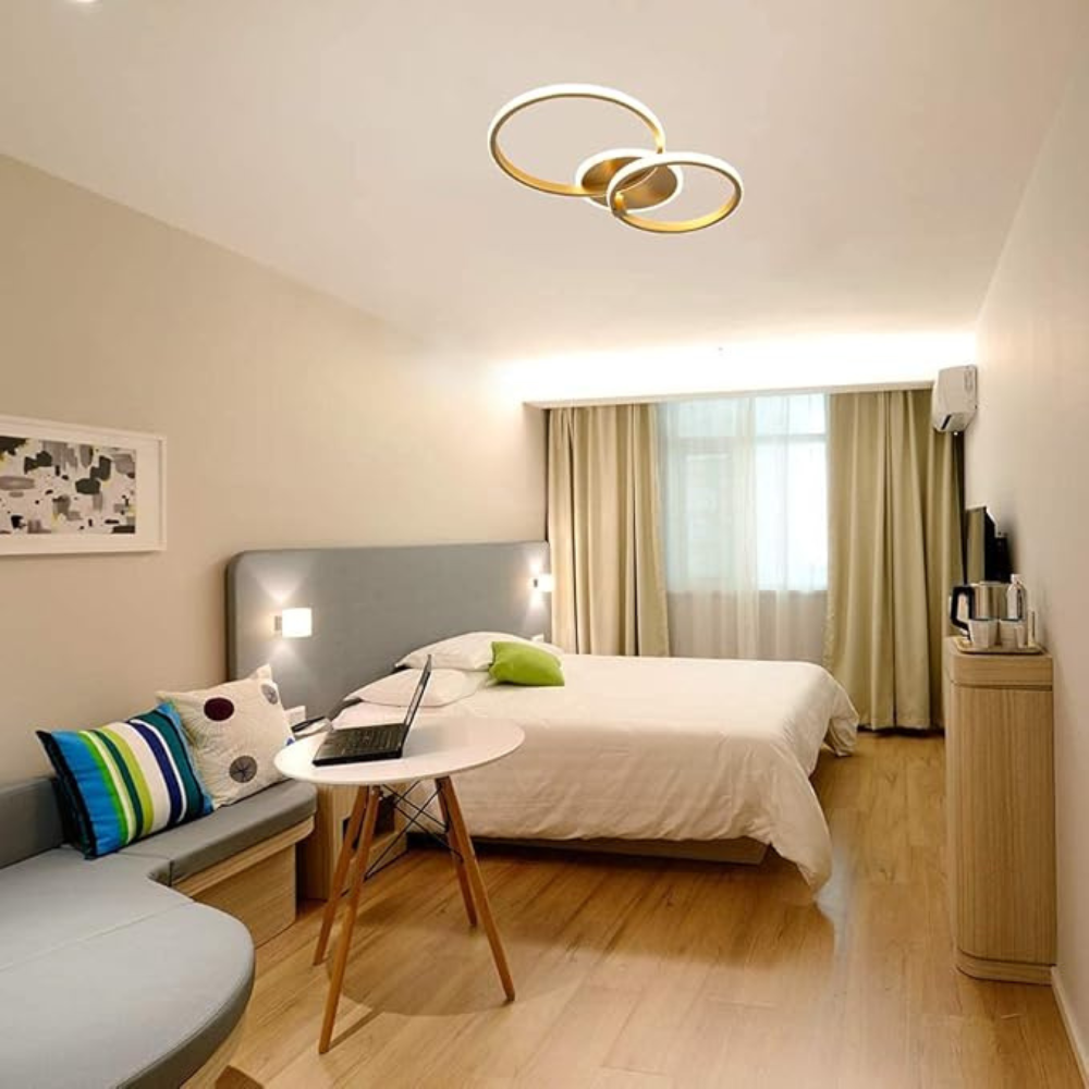 Ring Ceiling Light | Nordic Style Circular Chandelier for Living Rooms and Bedrooms