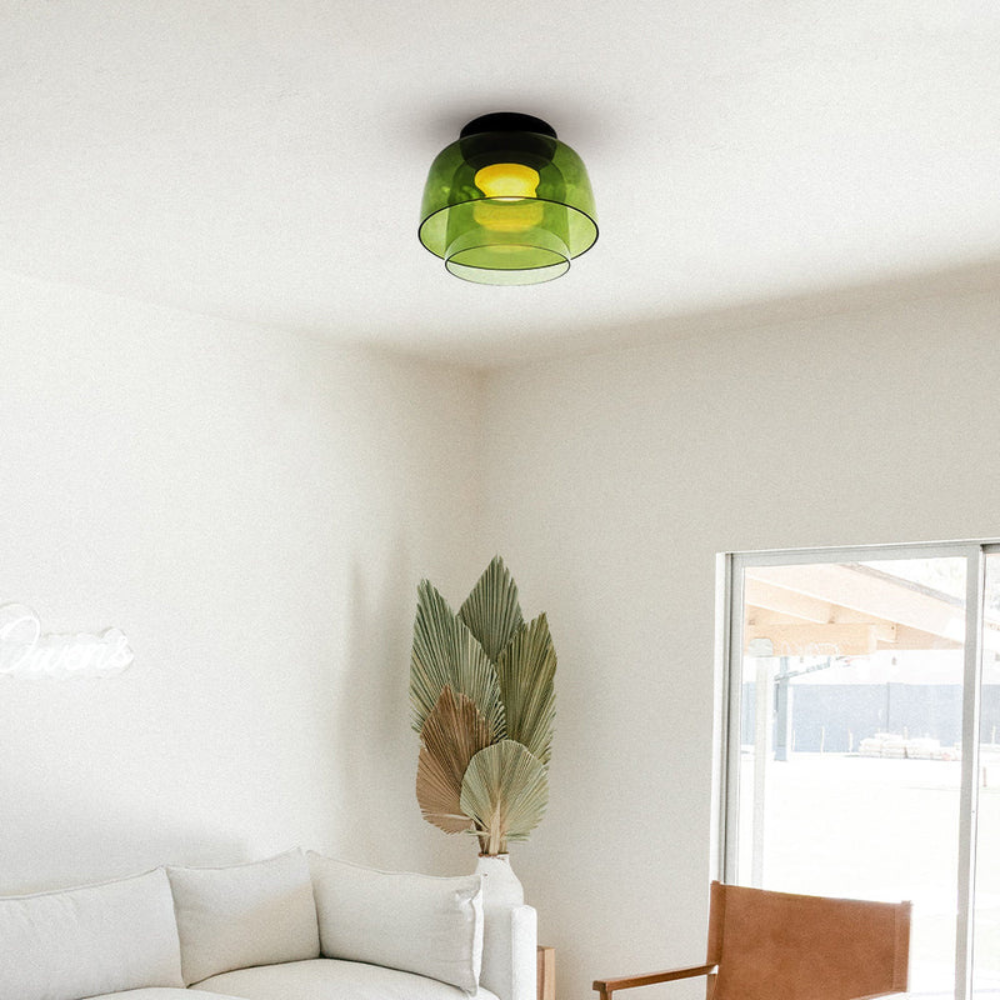 Scandinavian Ceiling Pendant | Modern Frosted Dome Light Fixture