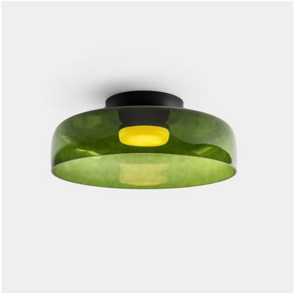 Scandinavian Ceiling Pendant | Modern Frosted Dome Light Fixture