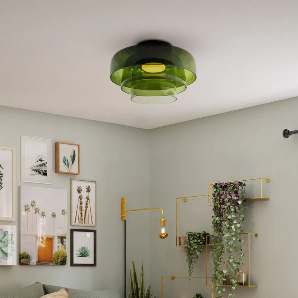 Scandinavian Ceiling Pendant | Modern Frosted Dome Light Fixture