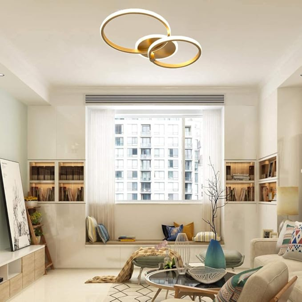Ring Ceiling Light | Nordic Style Circular Chandelier for Living Rooms and Bedrooms