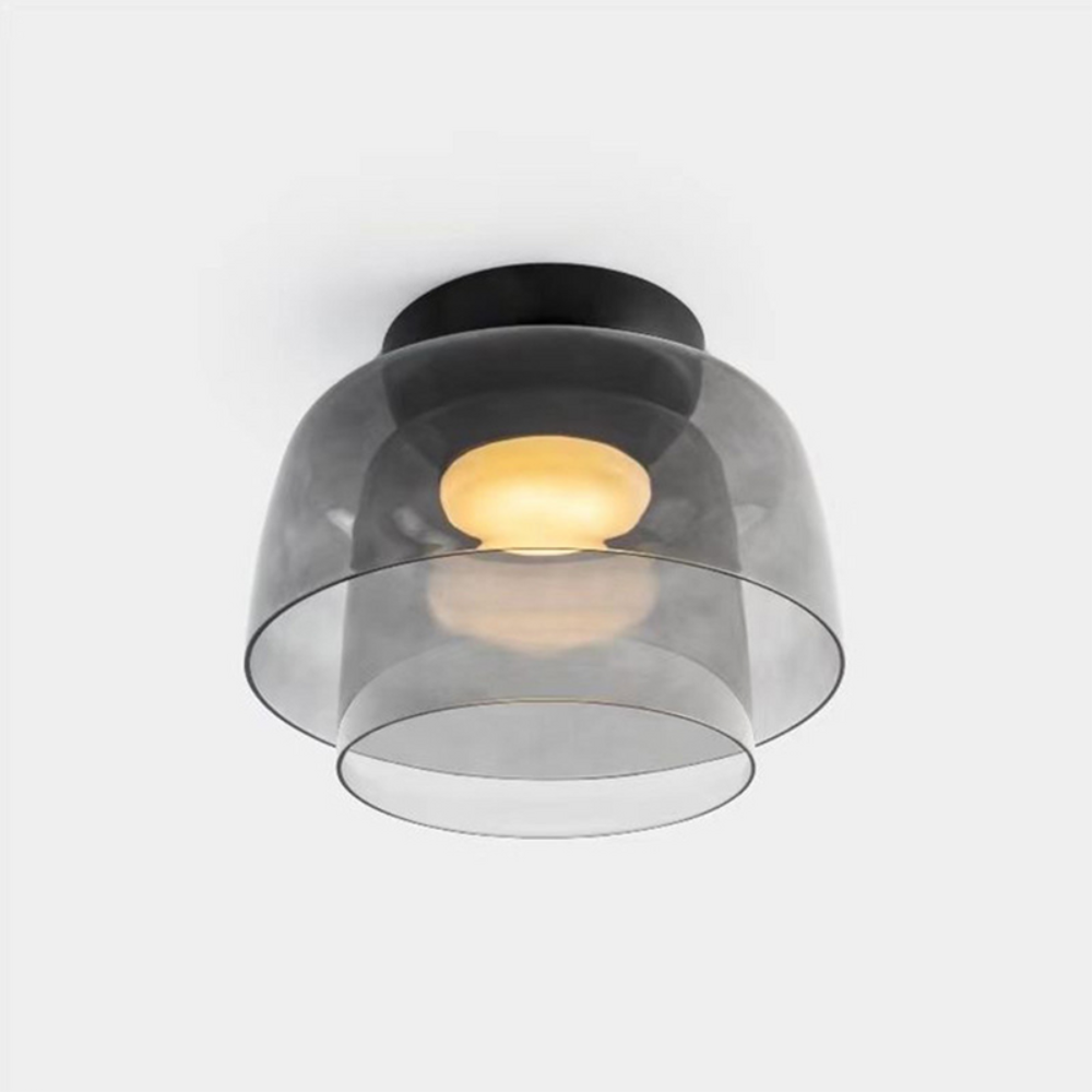 Scandinavian Ceiling Pendant | Modern Frosted Dome Light Fixture