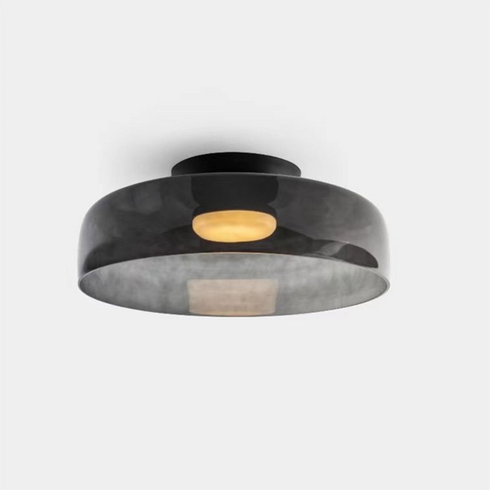 Scandinavian Ceiling Pendant | Modern Frosted Dome Light Fixture