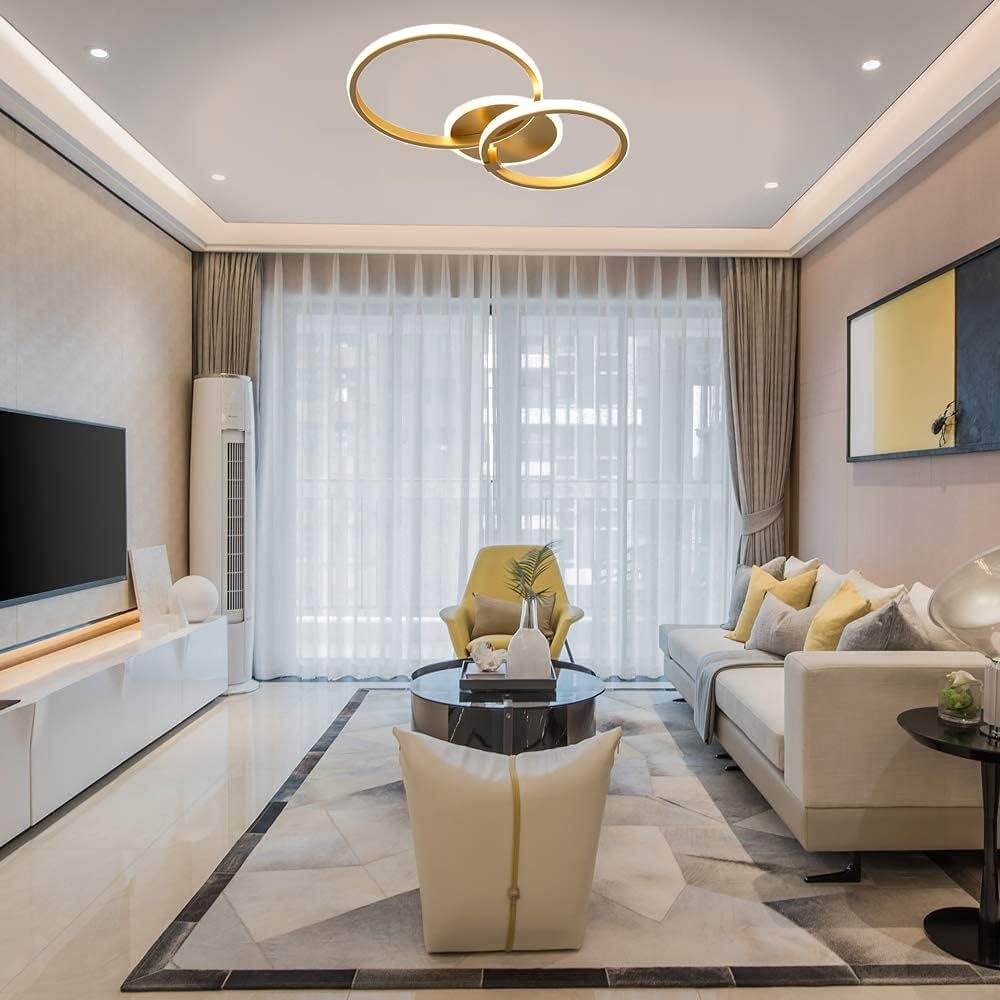 Ring Ceiling Light | Nordic Style Circular Chandelier for Living Rooms and Bedrooms