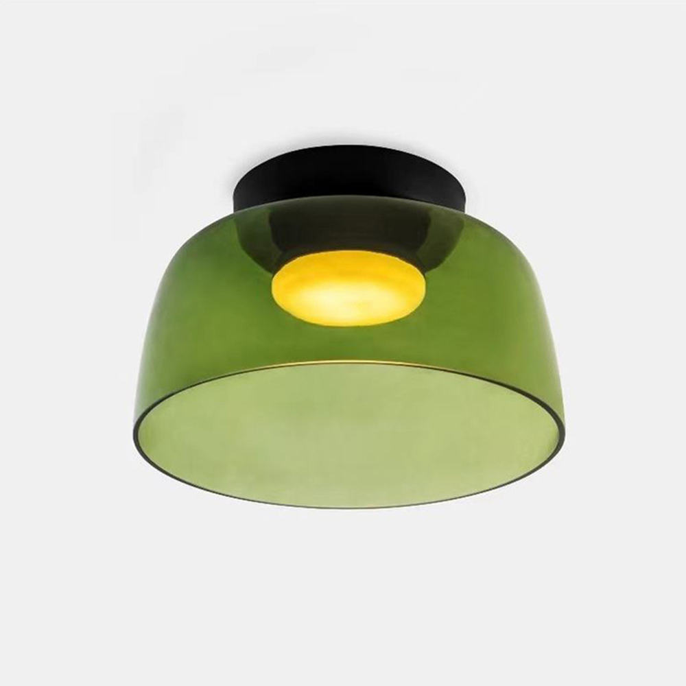 Scandinavian Ceiling Pendant | Modern Frosted Dome Light Fixture