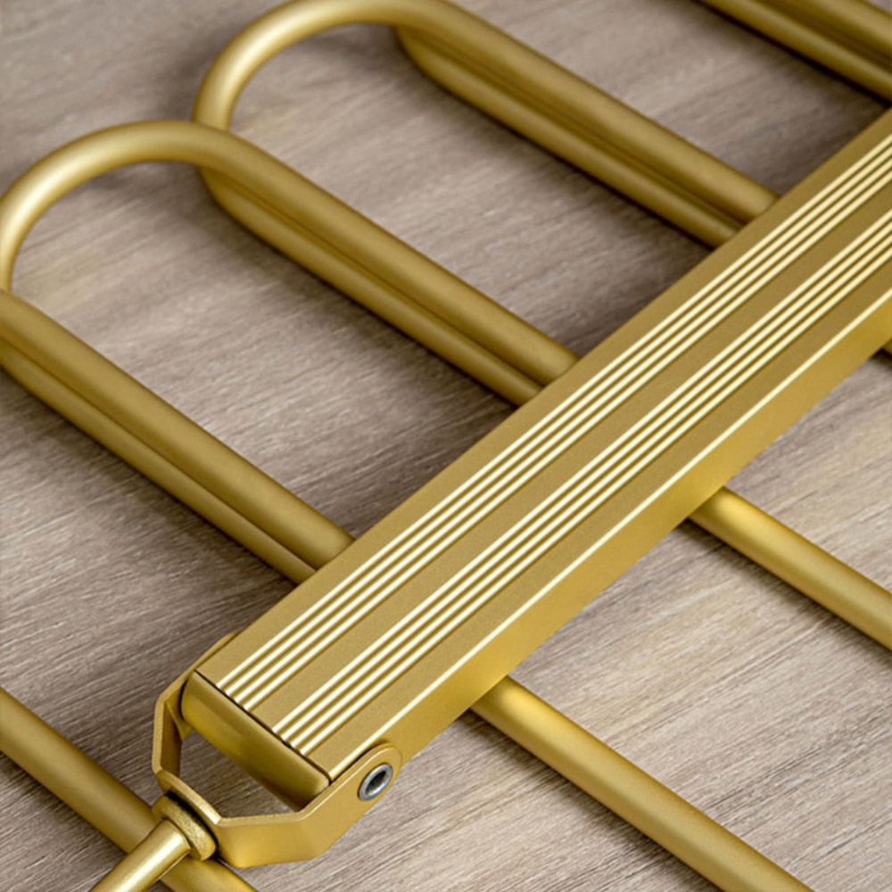 Wardrobe Space Saving Trouser Hanger | Durable Aluminum Clothes Hangers for Trousers