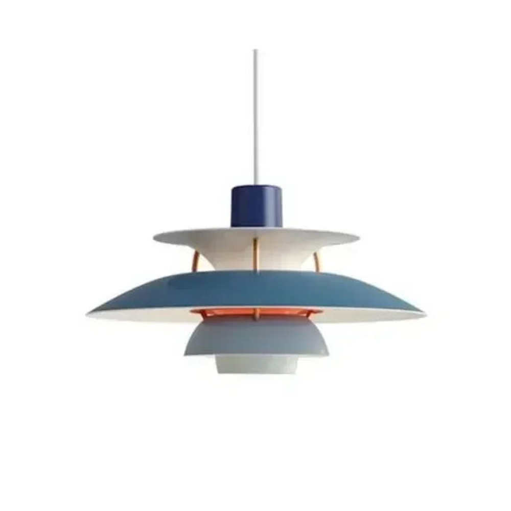 Gradient LED Pendant Light for Living Room | Danish Design Ceiling Chandelier for Kitchen Decor