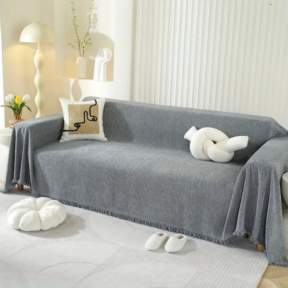Living Room Pet-Friendly Sofa Cover | Modern Slipcover Design