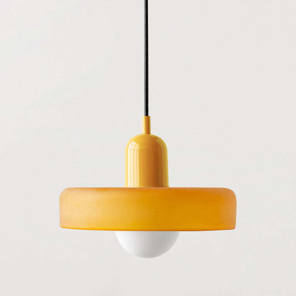Dining Room Modern Pendant Light | Bauhaus Glass Halo