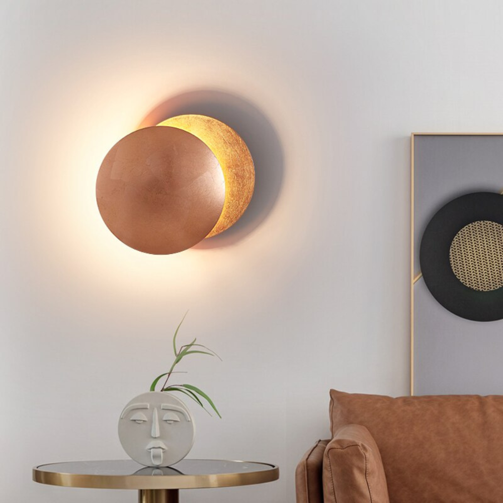 Living Room Modern Wall Lamp | Solar Eclipse Design Wall Lights