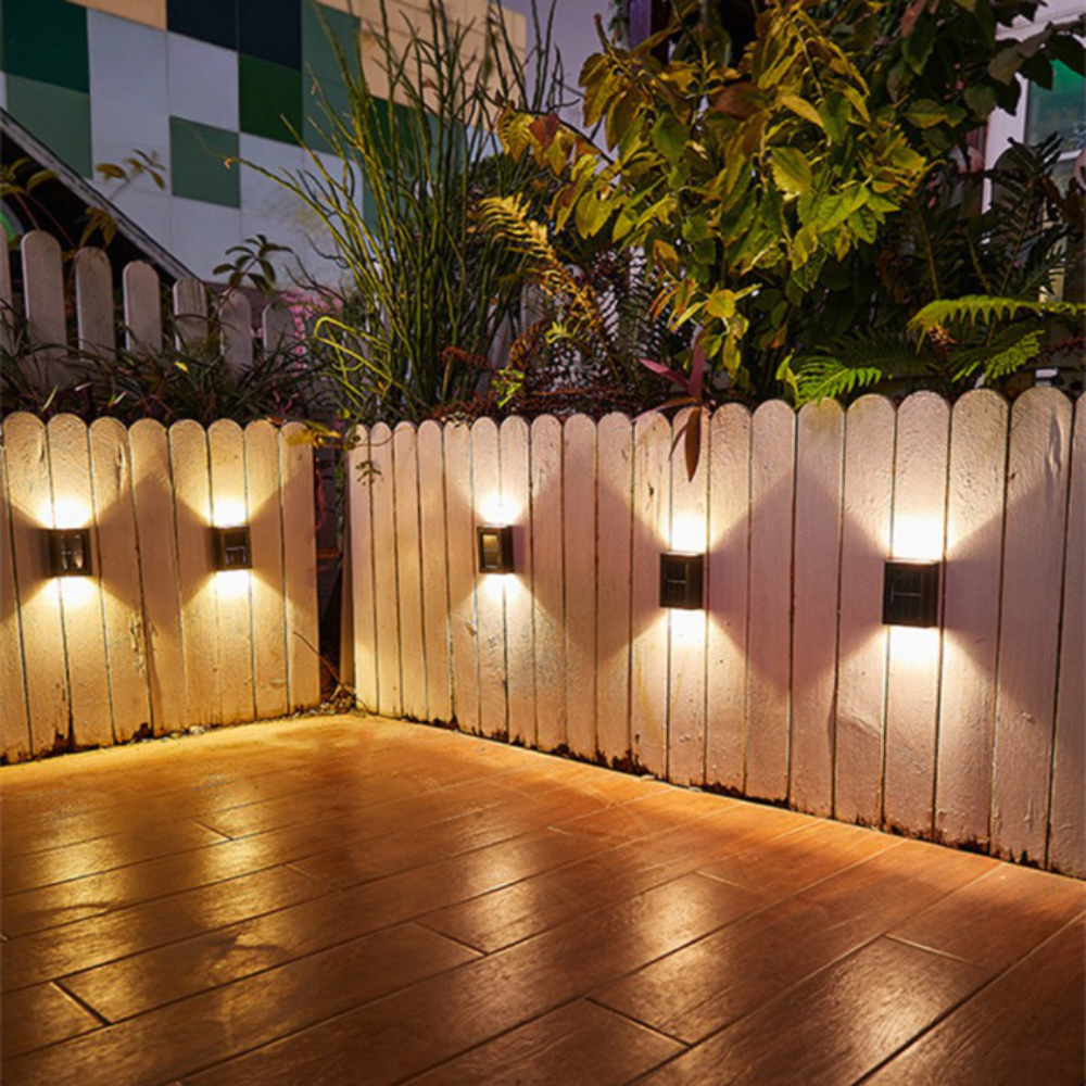 Garden Solar LED Wall Lights | Automatic Outdoor Lighting