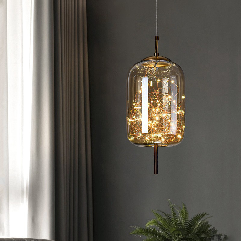 Pendant Light | Transparent Cylinder Fixture
