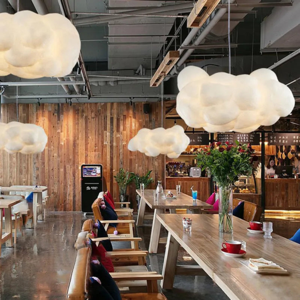 Modern Cloud-Inspired Pendant Light | Soft Ambient Ceiling Lighting for Home Interiors