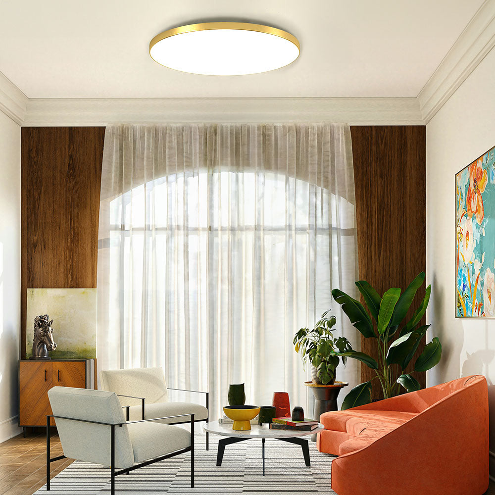 Bedroom Minimalist Ceiling Light | Round LED Flush