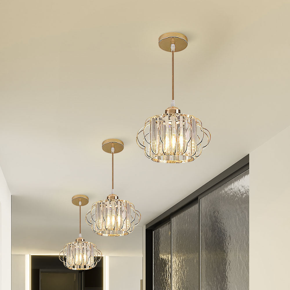 Ceiling Light | Modern Geometric Cage Fixture
