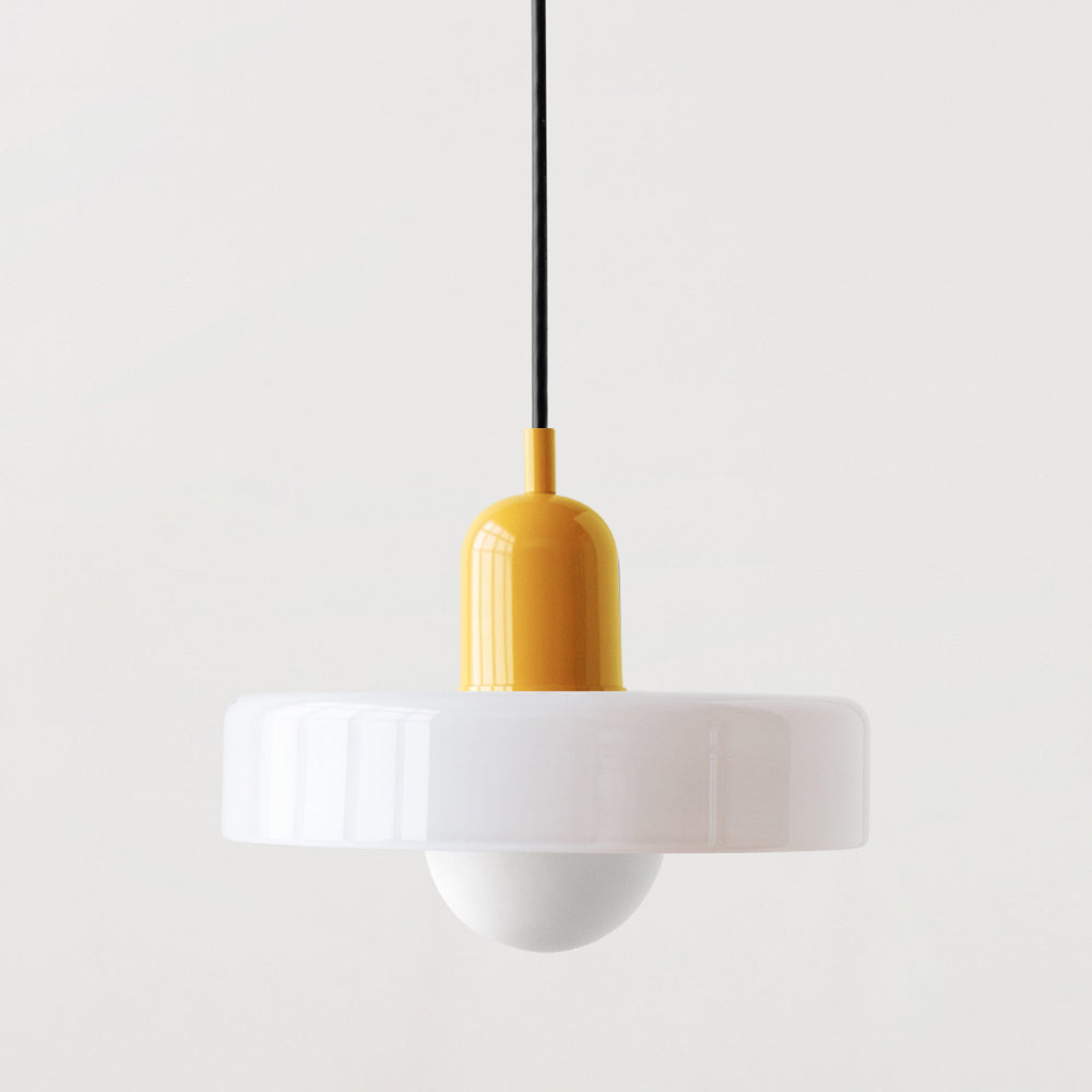 Dining Room Modern Pendant Light | Bauhaus Glass Halo