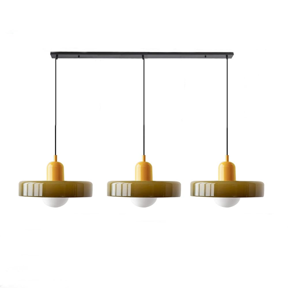 Modern Pendant Light | Triple Glass Ceiling Fixture