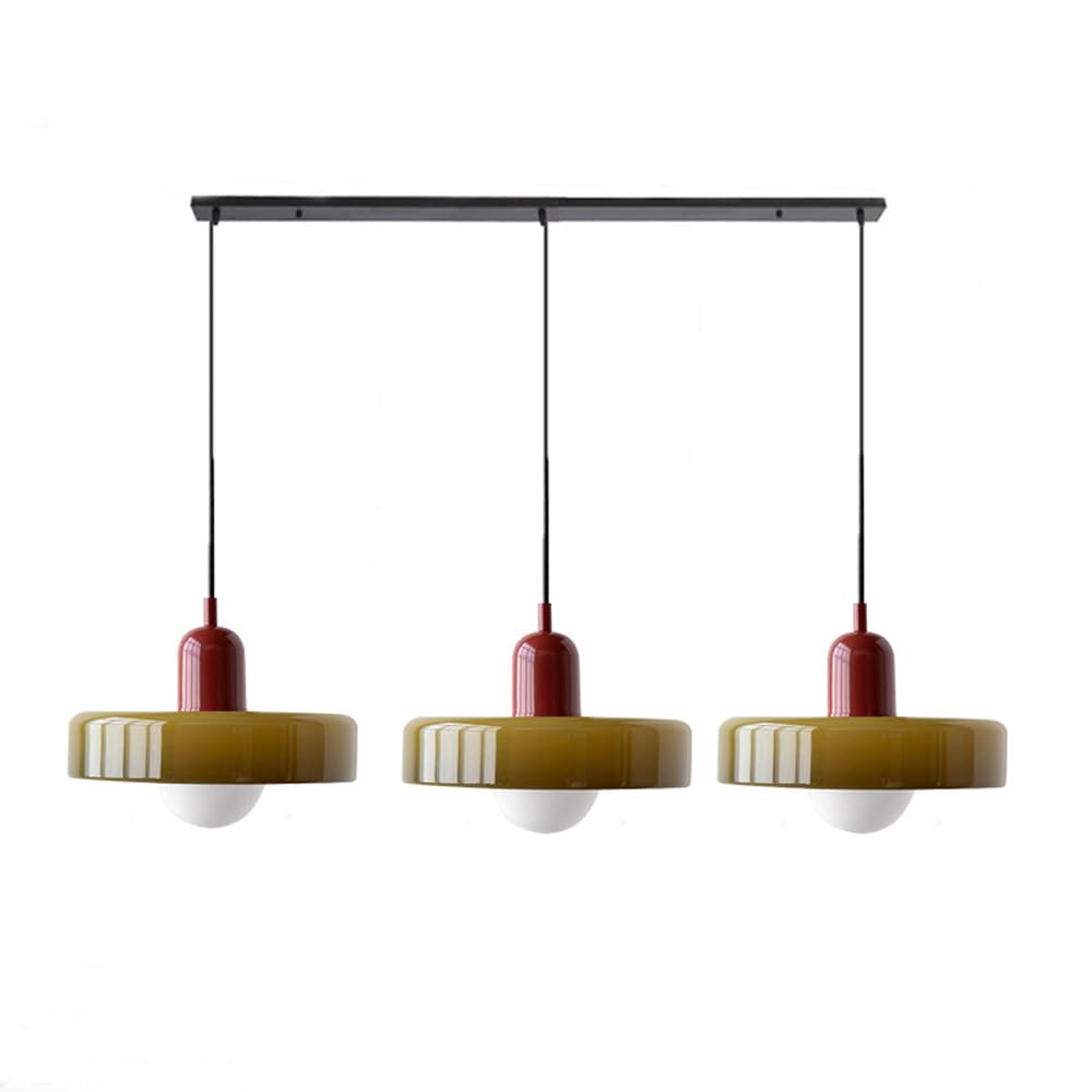 Modern Pendant Light | Triple Glass Ceiling Fixture