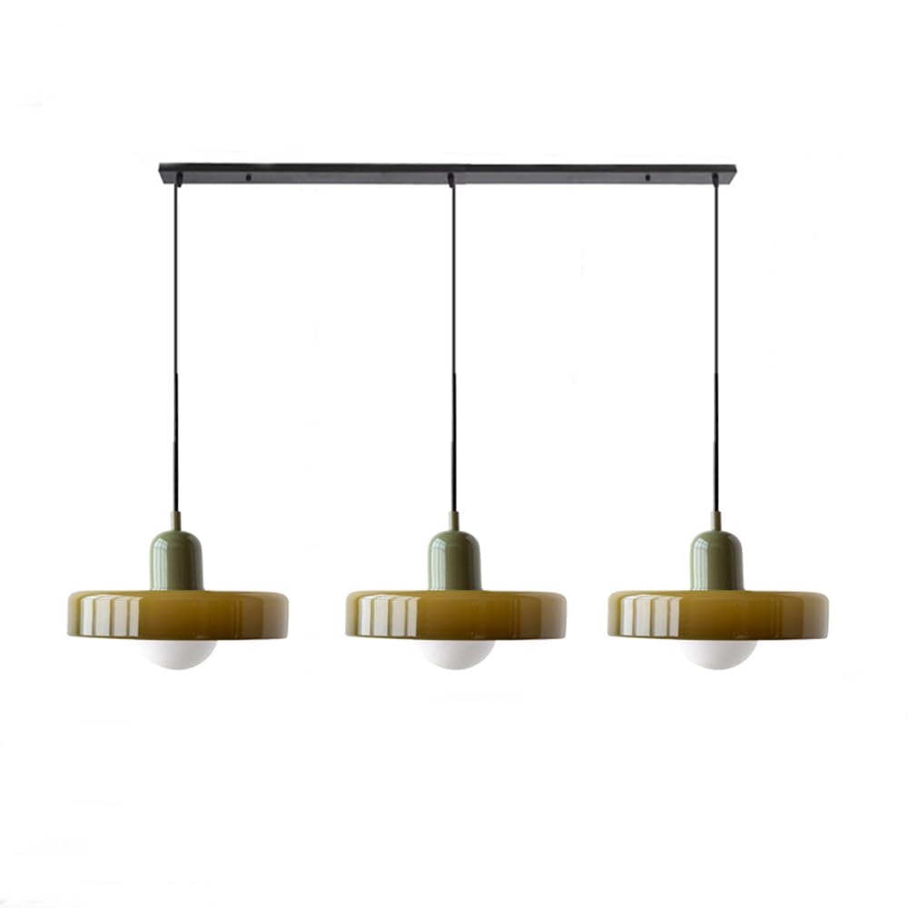 Modern Pendant Light | Triple Glass Ceiling Fixture