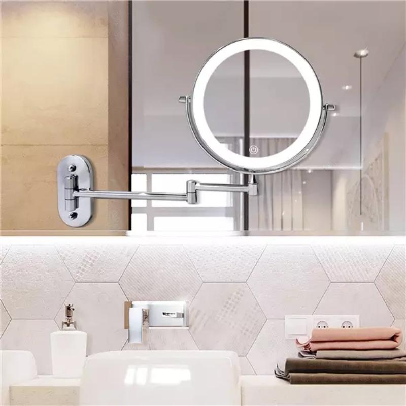 Wall Mounted Mirror LED | Magnifying Bathroom Fixture