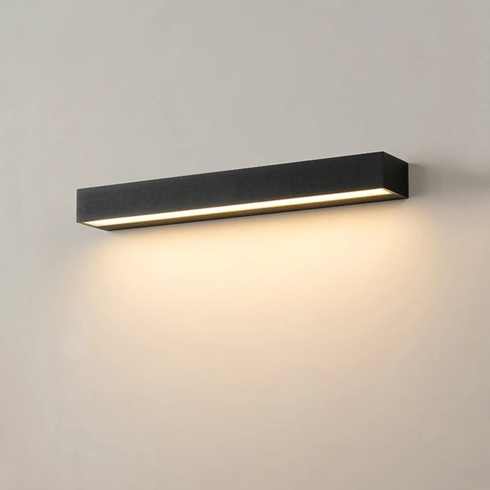 Modern LED Strip Wall Light | Waterproof Outdoor Fixture for Garden, Porch & Courtyard
