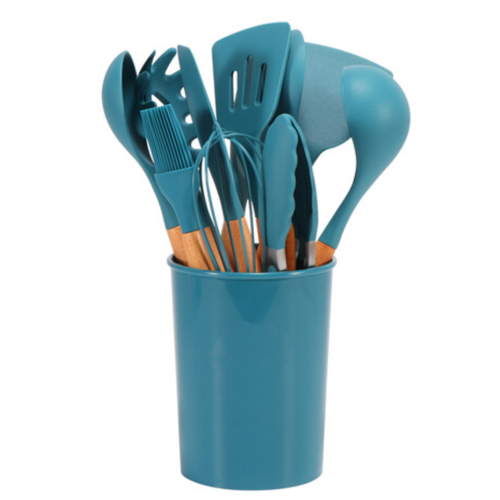 Kitchen Essential Silicone Utensil Set | 12 Piece Cooking Tools