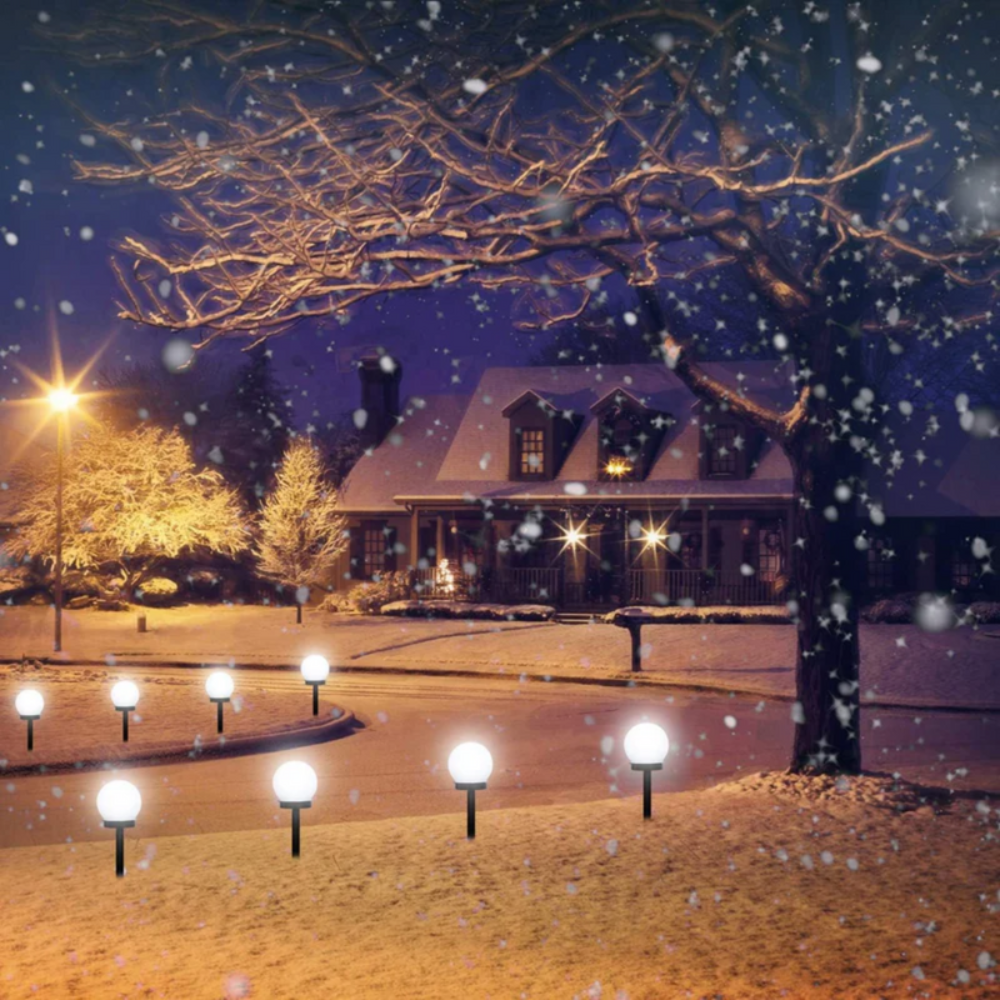 Garden Modern Solar Lights | Waterproof LED Orbs – Set of 3