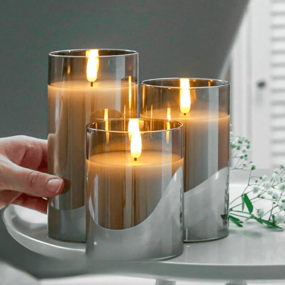 Flickering LED Flameless Candles | Realistic Flame Effect Decor Lights