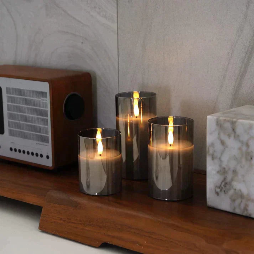 Flickering LED Flameless Candles | Realistic Flame Effect Decor Lights