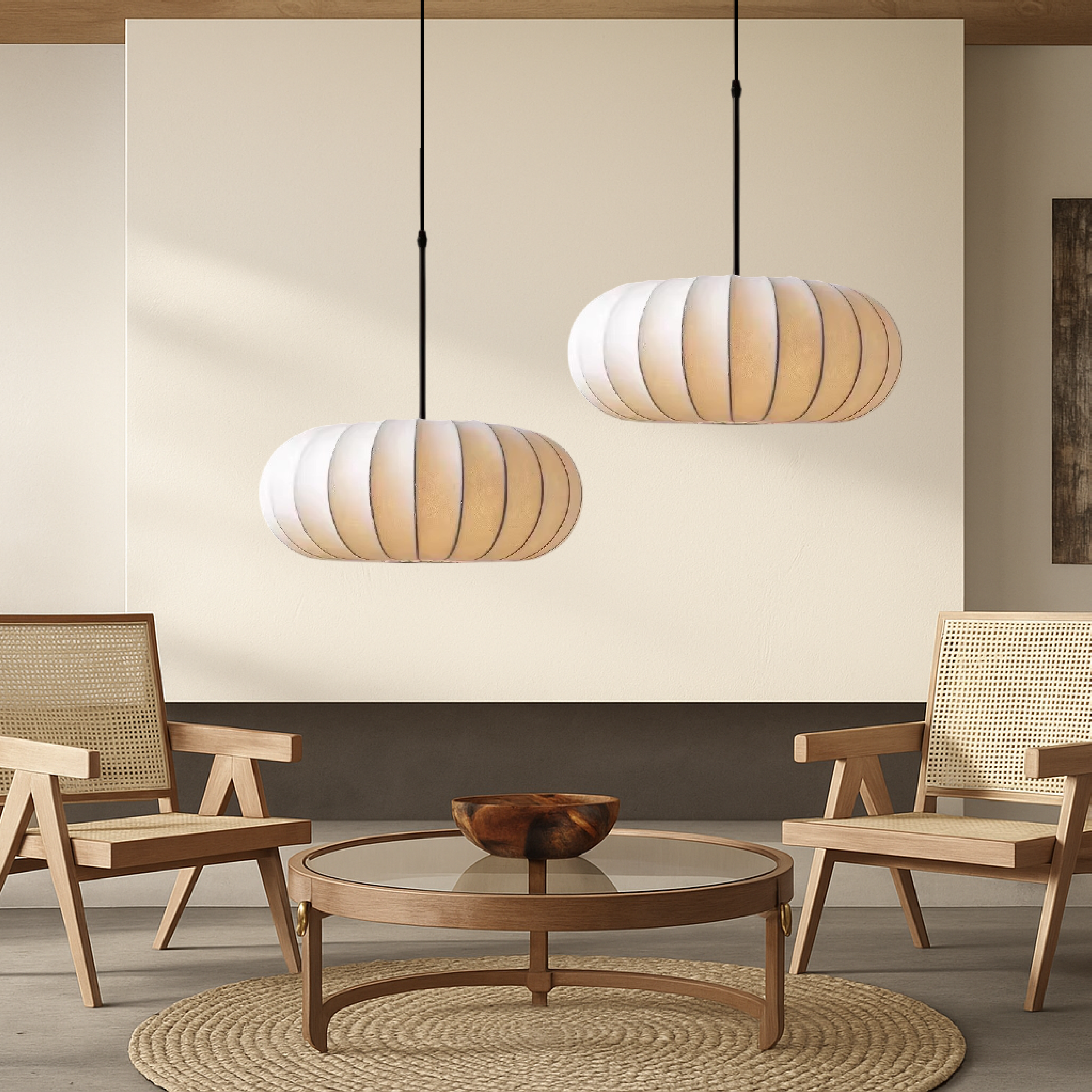 Pendant Light | Wabi Sabi Cocoon Organic Style Fixture