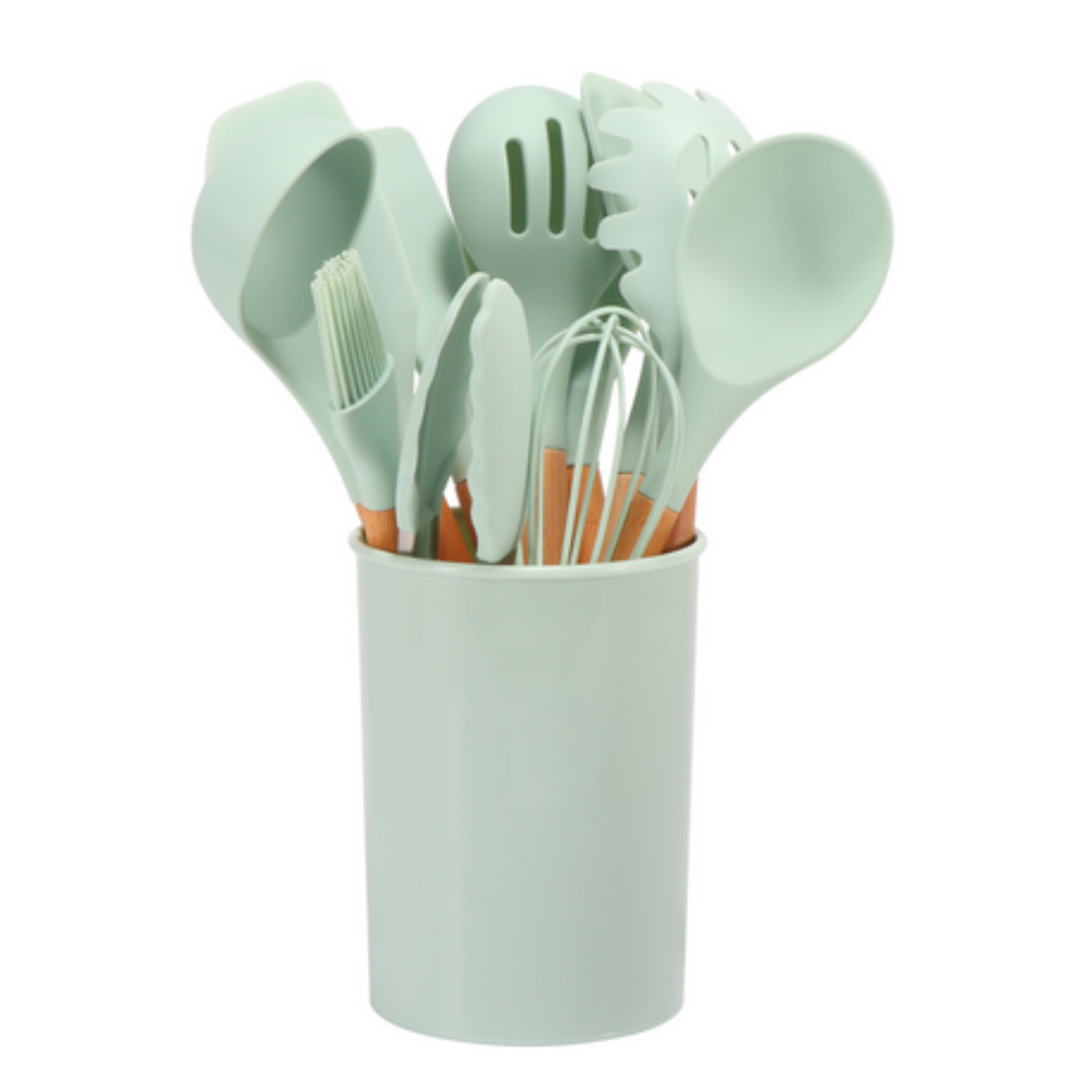Kitchen Essential Silicone Utensil Set | 12 Piece Cooking Tools
