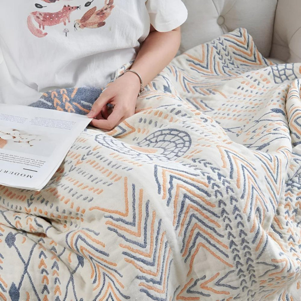 Living Room Chic Throw Blanket | Reversible Design for Versatile Styling