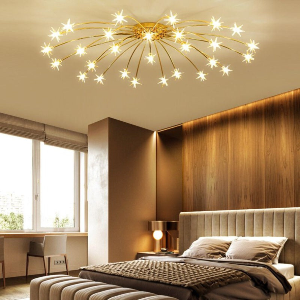 Art Deco Starry Fixture | Modern Indoor Lighting