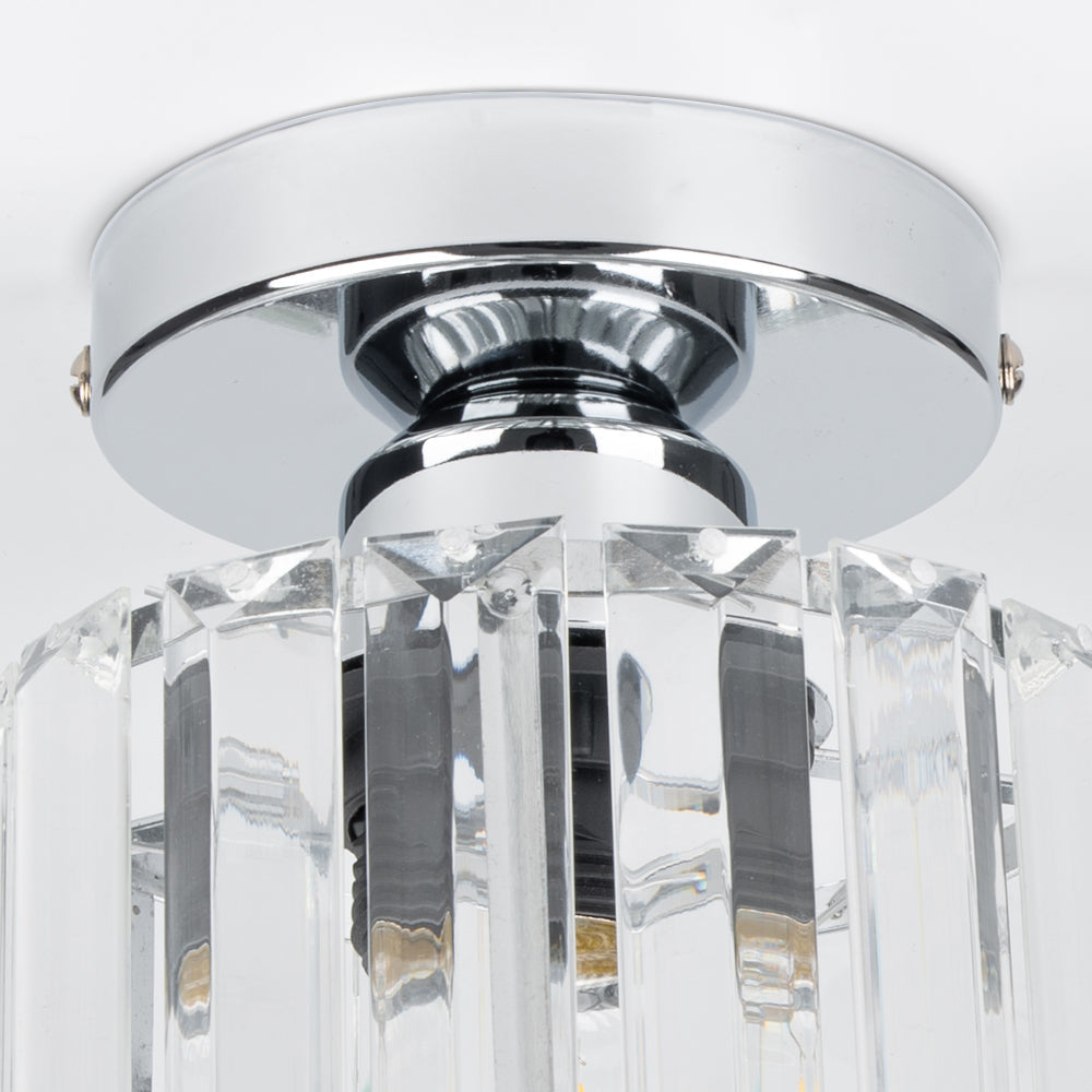 Hallway Modern Ceiling Light | Crystal Flush Mount