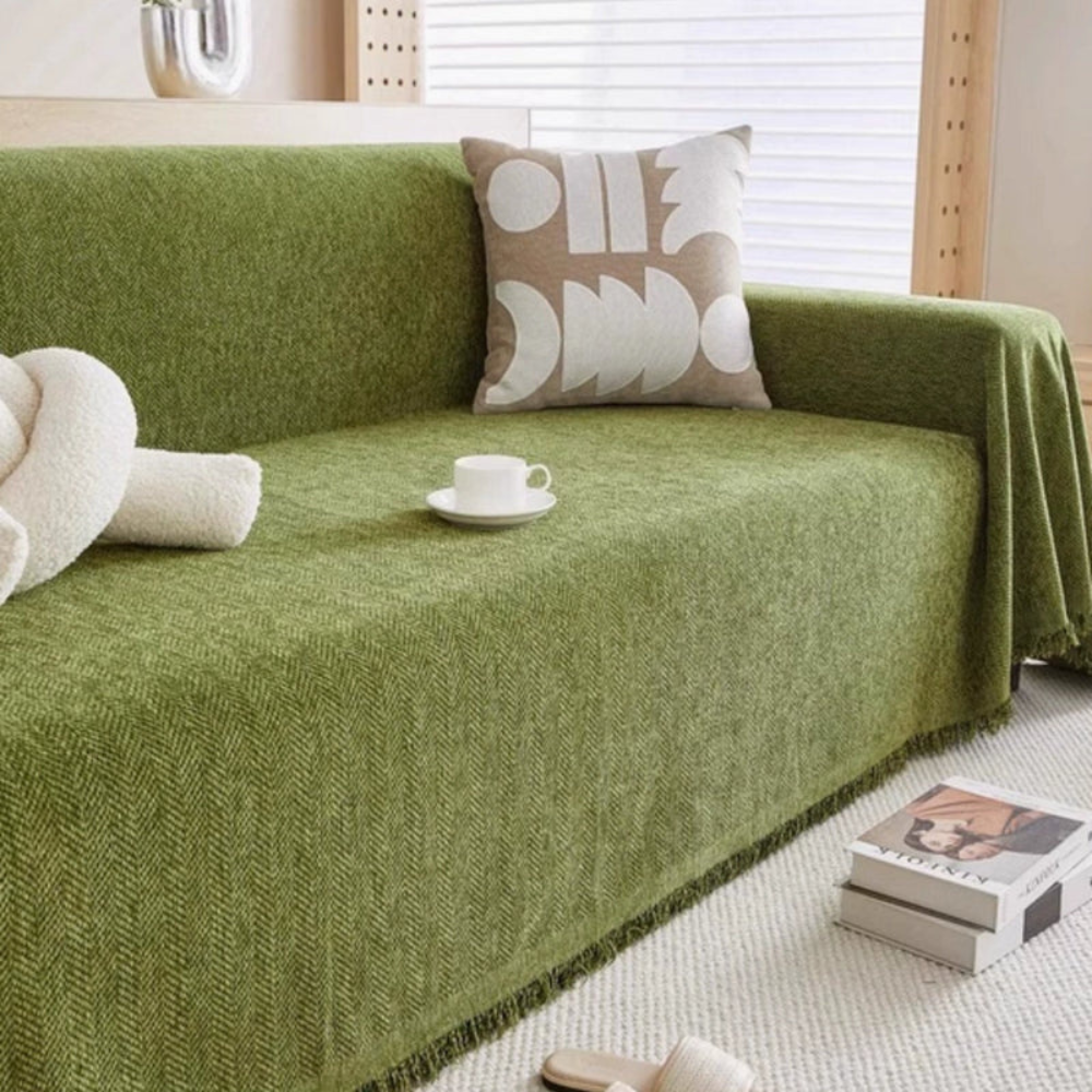 Living Room Pet-Friendly Sofa Cover | Modern Slipcover Design