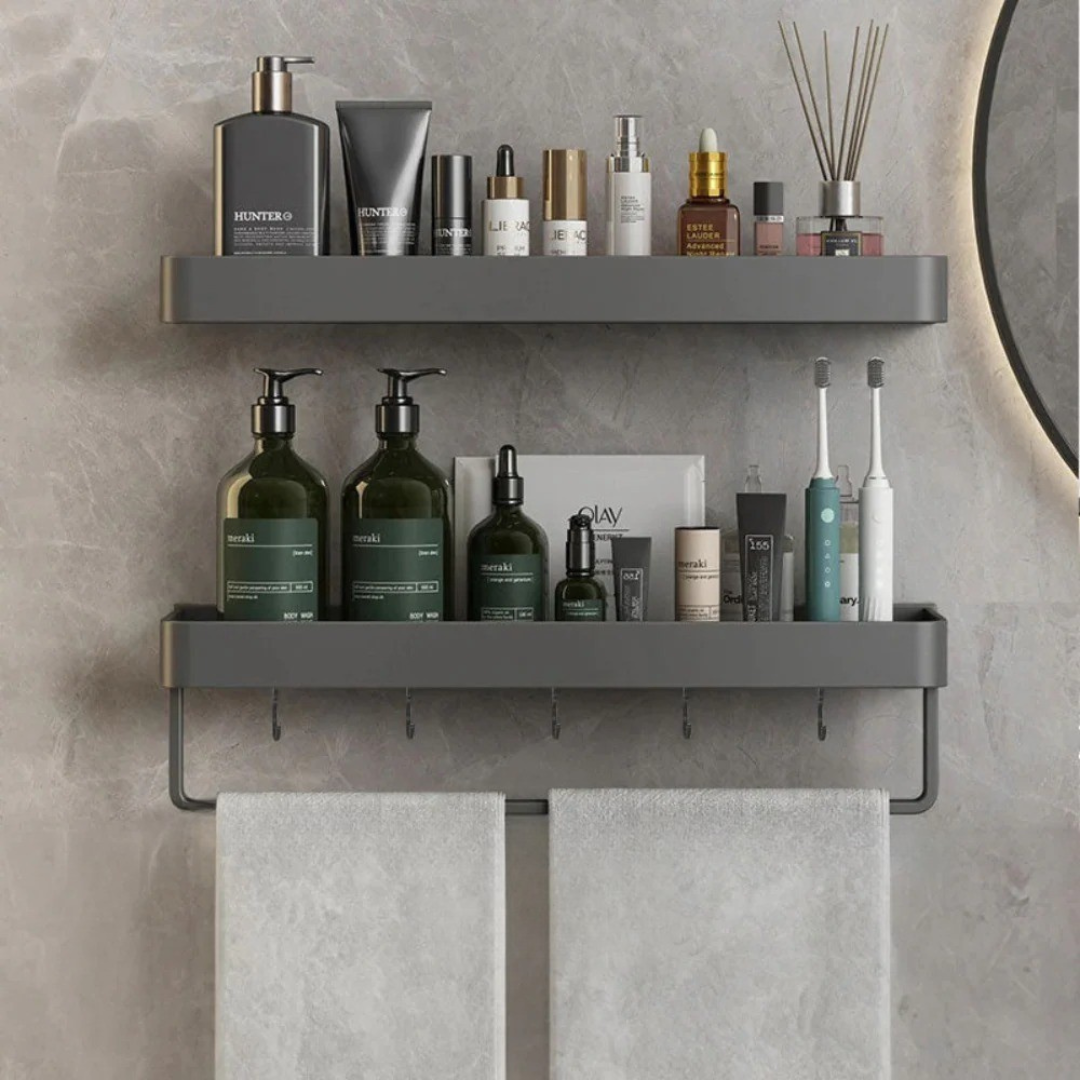 Bathroom Elegant Wall Rack | Contemporary Space Saving Design