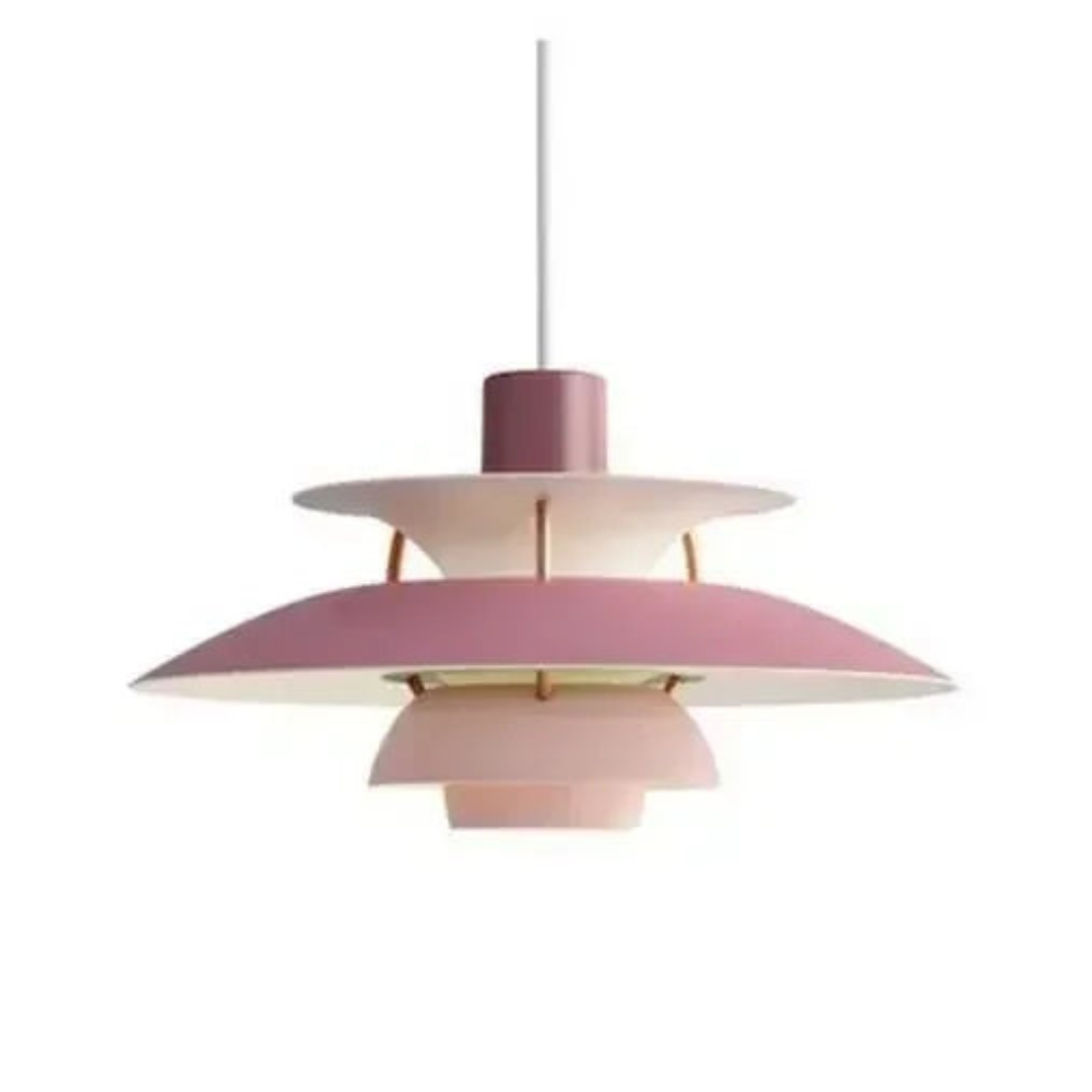 Gradient LED Pendant Light for Living Room | Danish Design Ceiling Chandelier for Kitchen Decor