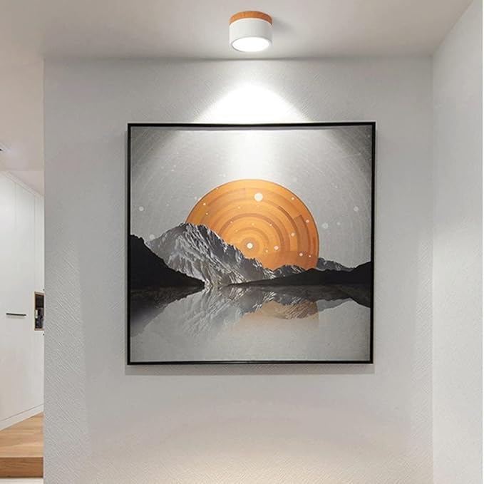 Hallway LED Ceiling Lights | Flush Mount Cylindrical Fixture