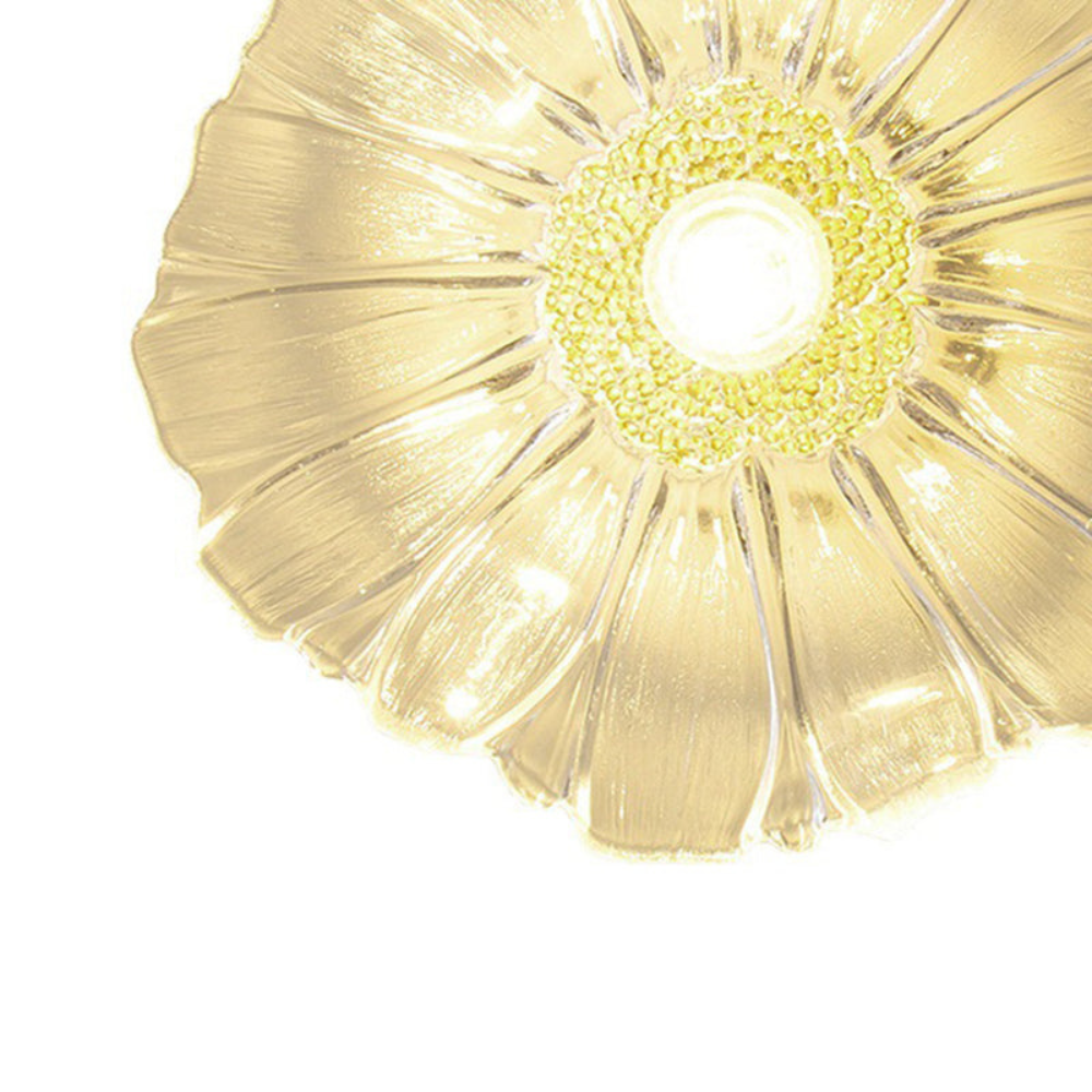 Flush Mount Ceiling Light | Art Deco Flower Fixture for Bedroom or Living Room