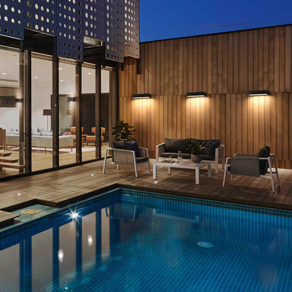 Modern LED Strip Wall Light | Waterproof Outdoor Fixture for Garden, Porch & Courtyard