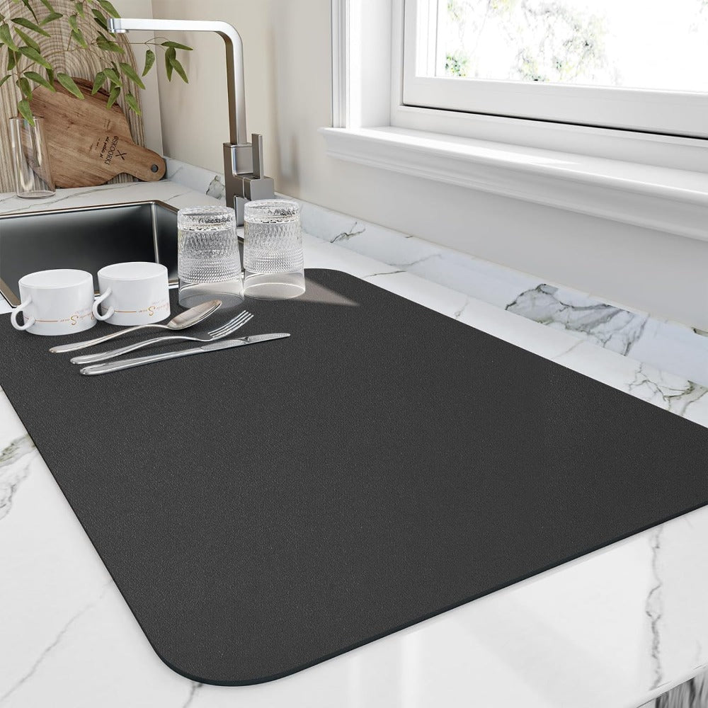 Kitchen Highly Absorbent Dish Drying Mat | Quick Dry Design