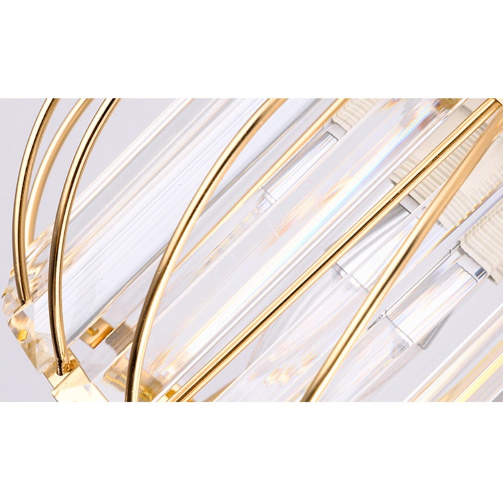 Crystal Flush Light | Nordic-Style Ceiling Fixture for Hallways, Bedrooms, and Dining Spaces