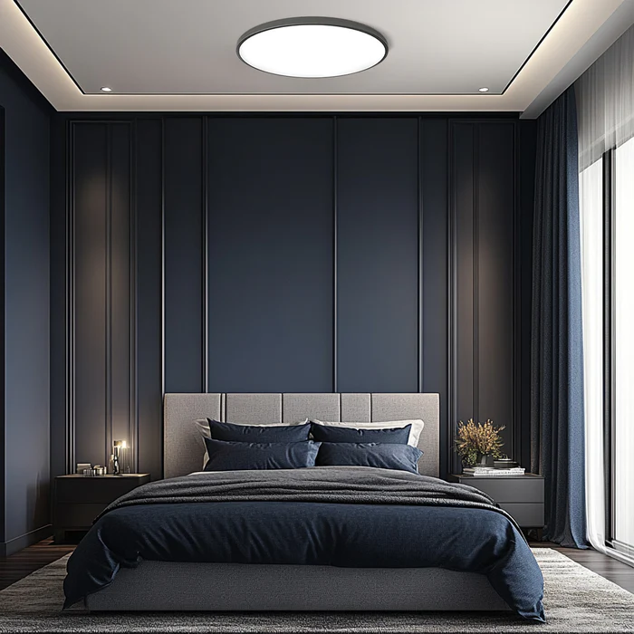 Bedroom Minimalist Ceiling Light | Round LED Flush