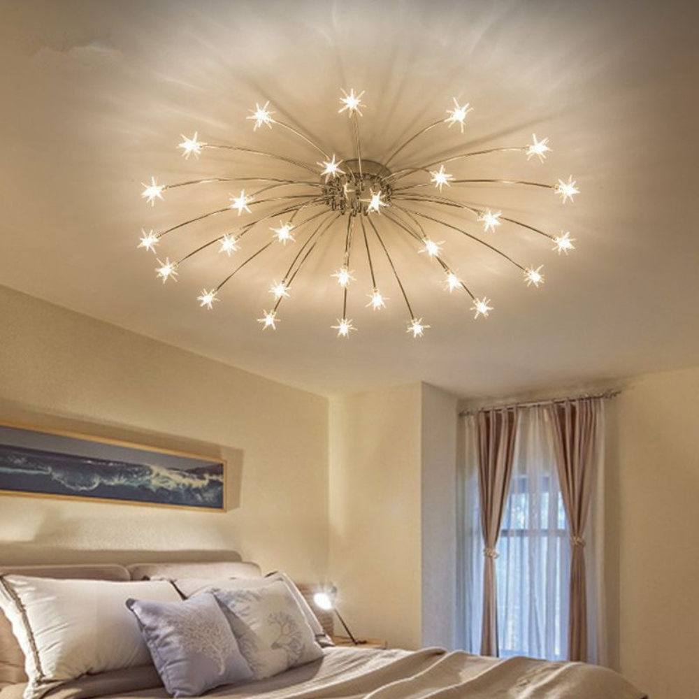 Art Deco Starry Fixture | Modern Indoor Lighting