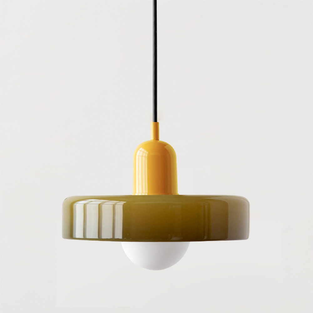 Dining Room Modern Pendant Light | Bauhaus Glass Halo