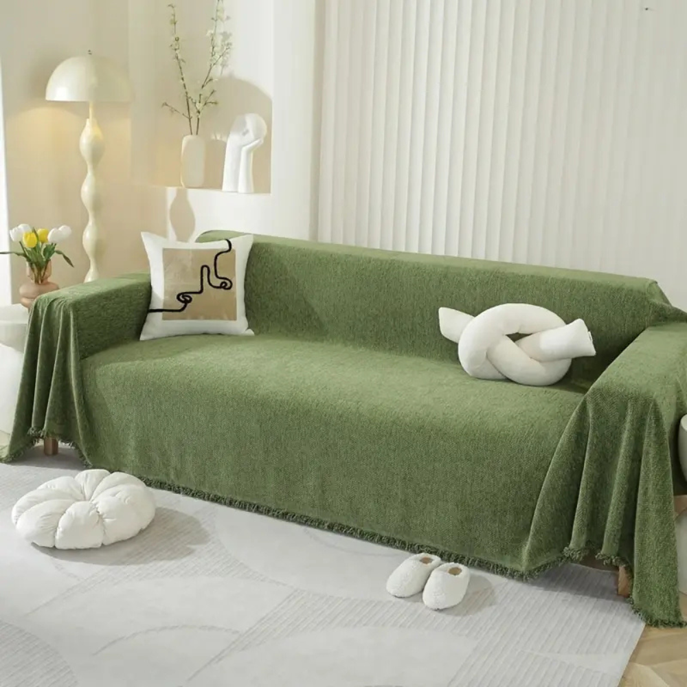 Living Room Pet-Friendly Sofa Cover | Modern Slipcover Design