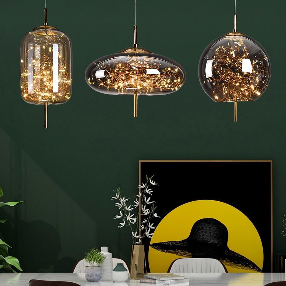 Pendant Light | Transparent Cylinder Fixture