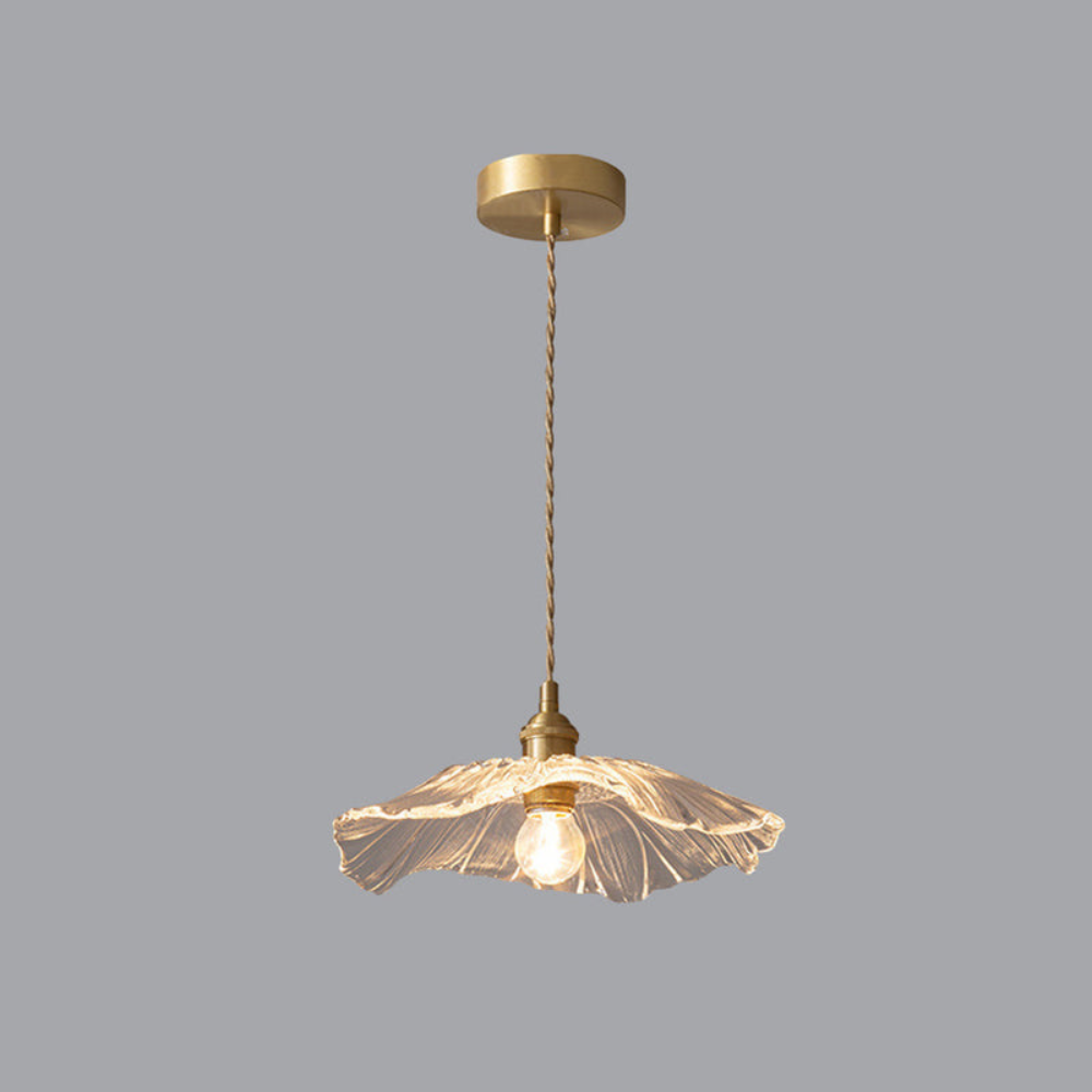 Flush Mount Ceiling Light | Art Deco Flower Fixture for Bedroom or Living Room