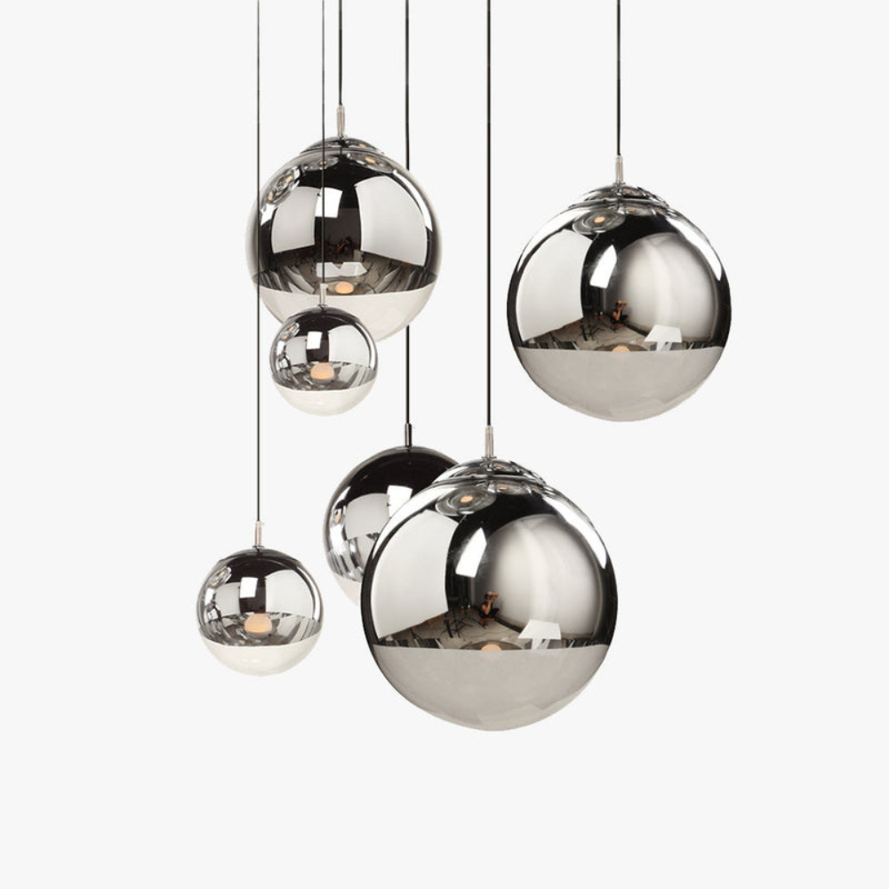 Pendant Light | Industrial Round Fixture for Living Room or Dining Room